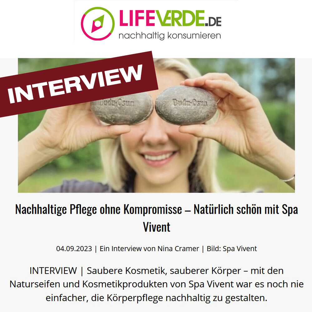 Spa Vivent im Interview bei LifeVERDE - 