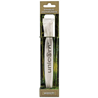 unicorn® Bambus Zahnbürste weiß - weich
