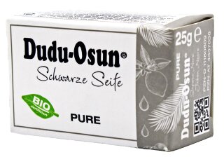 Dudu Osun® PURE - Schwarze Seife aus Afrika - parfümfrei, 25g