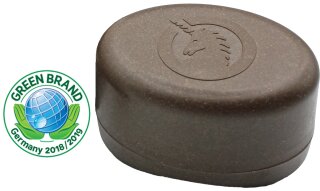 unicorn® Seifendose aus Flüssigholz groß, kokosbraun