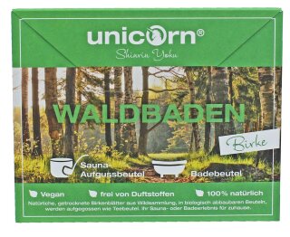 unicorn® Shinrin Yoku - Waldbaden für zu Hause - Aufgussbeutel, Birke, 2x 4g