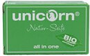 green edition - unicorn® all in one - Natur-Seife 16g + Olivenholz Schale Blatt