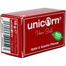 red edition - unicorn® Apfel-Haarseife 16g + Olivenholz Schale Blatt